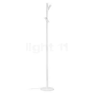 Helestra Coni, lámpara de pie LED blanco mate