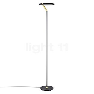 Helestra Elara, lámpara de pie LED negro/dorado