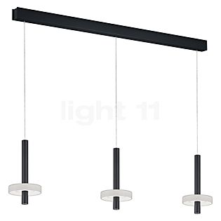 Helestra Kea Hanglamp LED 3-lichts zwart mat