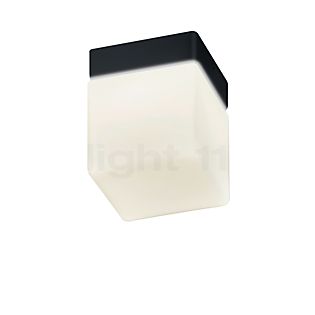 Helestra Keto, lámpara de techo LED negro mate - angular