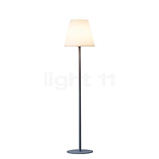 Helestra Moris, lámpara de pie gris plateado - 150 cm