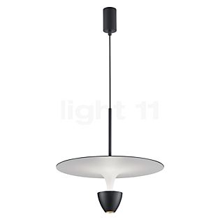 Helestra Redo, lámpara de suspensión LED negro/blanco