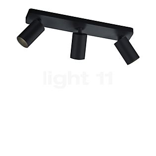 Helestra Riwa, lámpara de techo LED 3 focos negro , Venta de almacén, nuevo, embalaje original