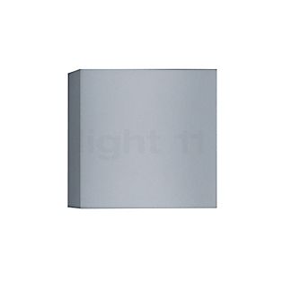 Helestra Siri, lámpara de pared LED gris plateado - cubo - 15 cm