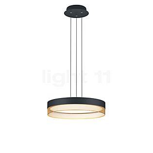 Hell Mesh, lámpara de suspensión LED negro/dorado - 45 cm