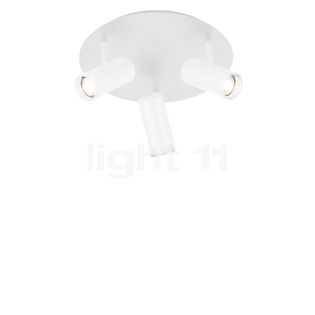 Hell Polo Ceiling Light 3 lamps white - round