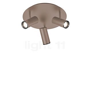 Hell Polo Plafondlamp 3-lichts taupe - rond