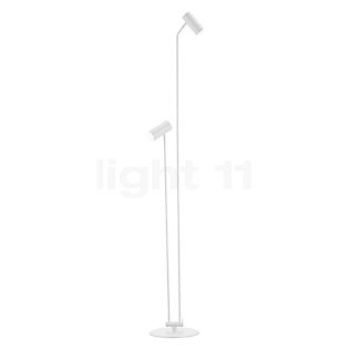 Hell Polo, lámpara de pie 2 focos blanco - 180 cm