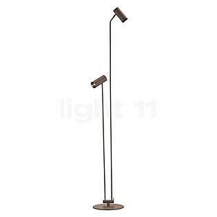 Hell Polo, lámpara de pie 2 focos gris pardo - 180 cm