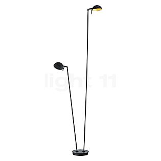 Hell Samy, lámpara de pie LED 2 focos negro - 180 cm