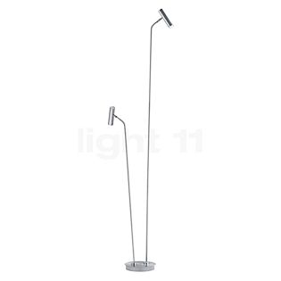Hell Tom Floor Lamp LED 2 lamps nickel - 180 cm