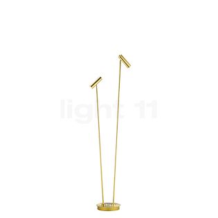 Hell Tom Lampadaire LED 2 foyers laiton - 140 cm