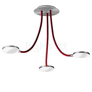 Holtkötter Flex D3 Plafondlamp LED aluminium/rood