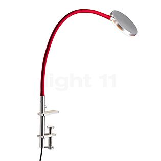 Holtkötter Flex K Lampada con morsetto a vite LED alluminio/rosso