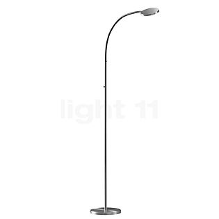 Holtkötter Flex S, lámpara de pie LED aluminio/gris