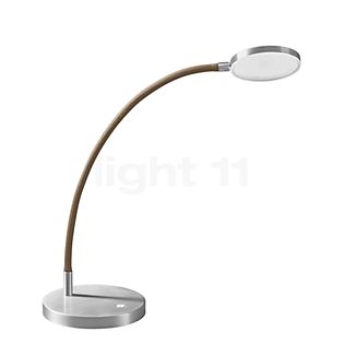 Holtkötter Flex T, lámpara de sobremesa LED aluminio/arena
