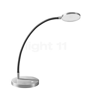 Holtkötter Flex T, lámpara de sobremesa LED aluminio/gris