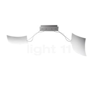 Ingo Maurer 2 x 18 x 18 Plafond-/Wandlamp LED wit