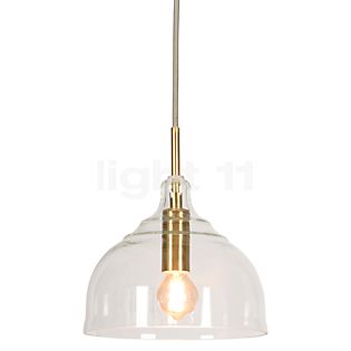 It's about RoMi Brussels, lámpara de suspensión transparente/dorado - ø20 cm
