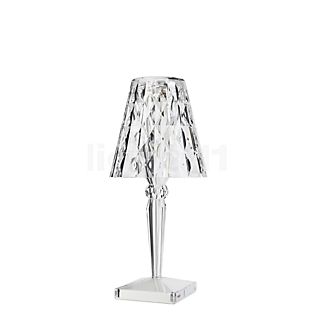 Kartell Big Battery Lampe de table LED cristal clair