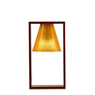 Kartell Light-Air Lampada da tavolo ambrato con motivo in rilievo