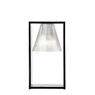 Kartell Light-Air Tischleuchte schwarz/glasklar mit Prägemuster