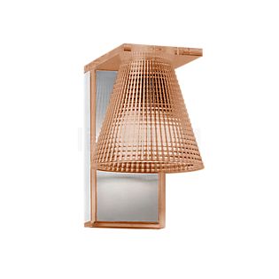 Kartell Light-Air Wall Light amber with embossed pattern