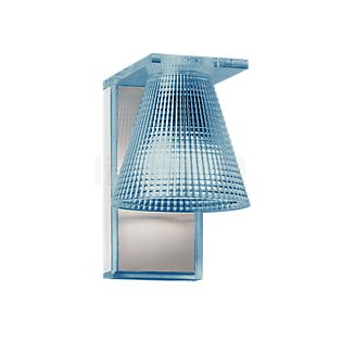 Kartell Light-Air Wall Light blue with embossed pattern