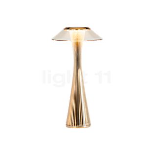 Kartell Space, lámpara de sobremesa LED dorado