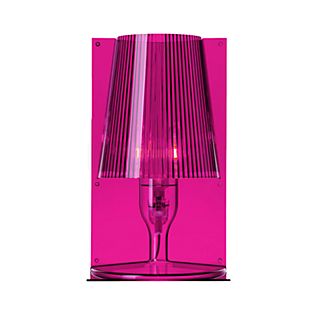 Kartell Take, lámpara de sobremesa rosa