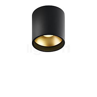 Light Point Solo Plafonnier LED noir/doré - 8 cm