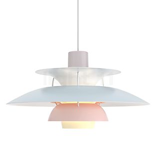 Louis Poulsen PH 5 Lampada a sospensione grigio ostrica/blu/rosa