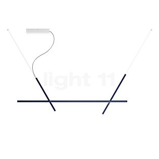Luceplan Across Hanglamp LED blauw/wit - H. 75 cm - B. 180 cm - Dali
