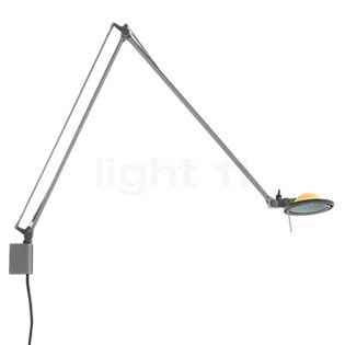 Luceplan Berenice, lámpara de pared reflector amarillo/cuerpo aluminio - brazo 45 cm