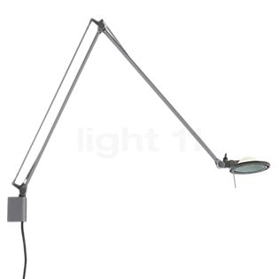 Luceplan Berenice, lámpara de pared reflector blanco/cuerpo aluminio - brazo 45 cm