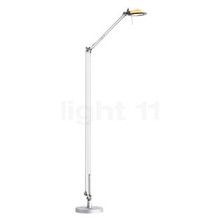 Luceplan Berenice, lámpara de pie reflector amarillo/cuerpo aluminio
