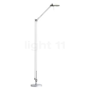 Luceplan Berenice, lámpara de pie reflector blanco/cuerpo aluminio