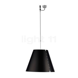 Luceplan Costanza Hanglamp lampenkap dropzwart - ø40 cm - telescoop