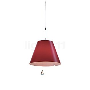 Luceplan Costanza Pendant Light shade red - ø50 cm - pull rope