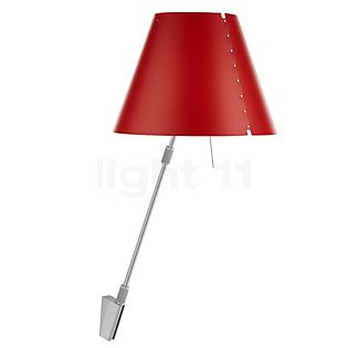 Luceplan Costanza Wall Light shade currant red - telescope - with dimmer