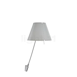Luceplan Costanza Wall Light shade fog white - fixed - with switch