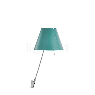 Luceplan Costanza Wall Light shade sea green - fixed - with switch