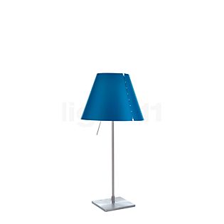 Luceplan Costanzina Bordlampe aluminium/petrolblå