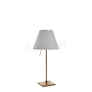 Luceplan Costanzina Lampada da tavolo ottone/bianco nebbia