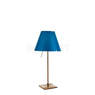 Luceplan Costanzina Lampada da tavolo ottone/blu petrolio