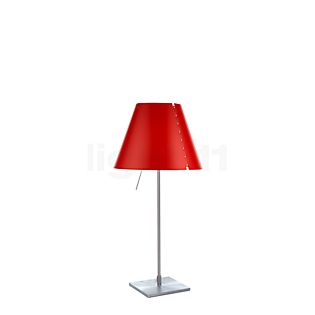 Luceplan Costanzina Lampe de table aluminium/rouge groseille