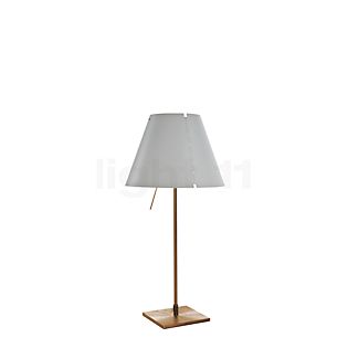 Luceplan Costanzina Lampe de table laiton/blanc brumeux
