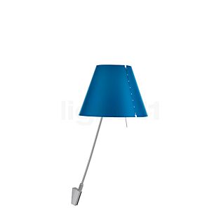 Luceplan Costanzina, lámpara de pared aluminio/azul petróleo