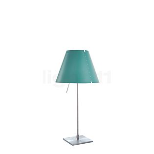 Luceplan Costanzina, lámpara de sobremesa aluminio/verde agua