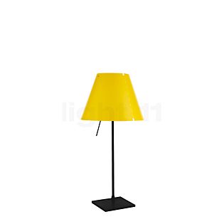 Luceplan Costanzina, lámpara de sobremesa negro/amarillo canario